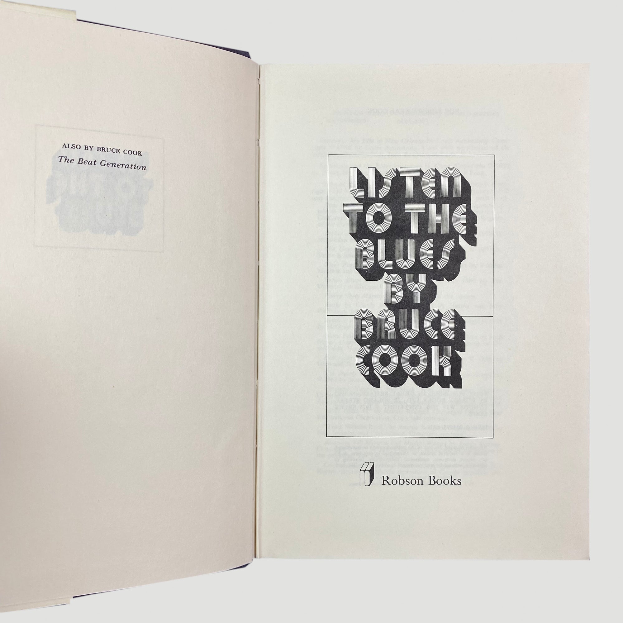 1975 Bruce Cook Listen to the Blues