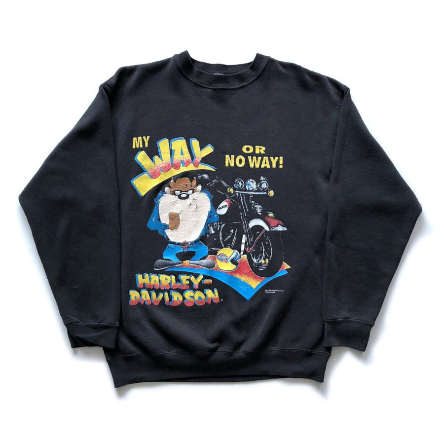 1993 Harley Davidson Taz Crew Sweatshirt
