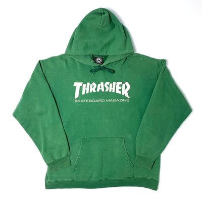 Late 90's Thrasher Magazine Green Hoodie