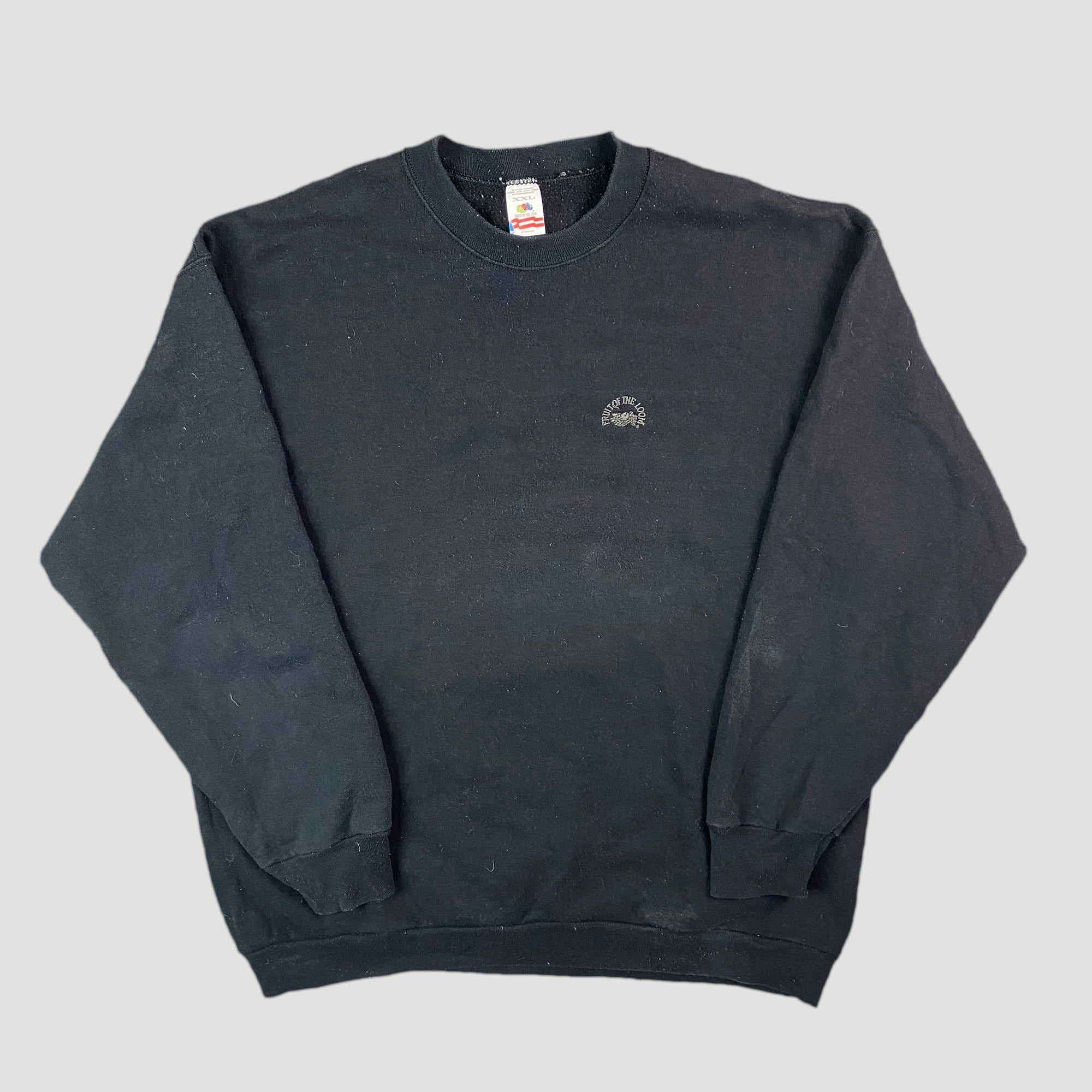 Fruit of the loom hotsell black sweatshirt