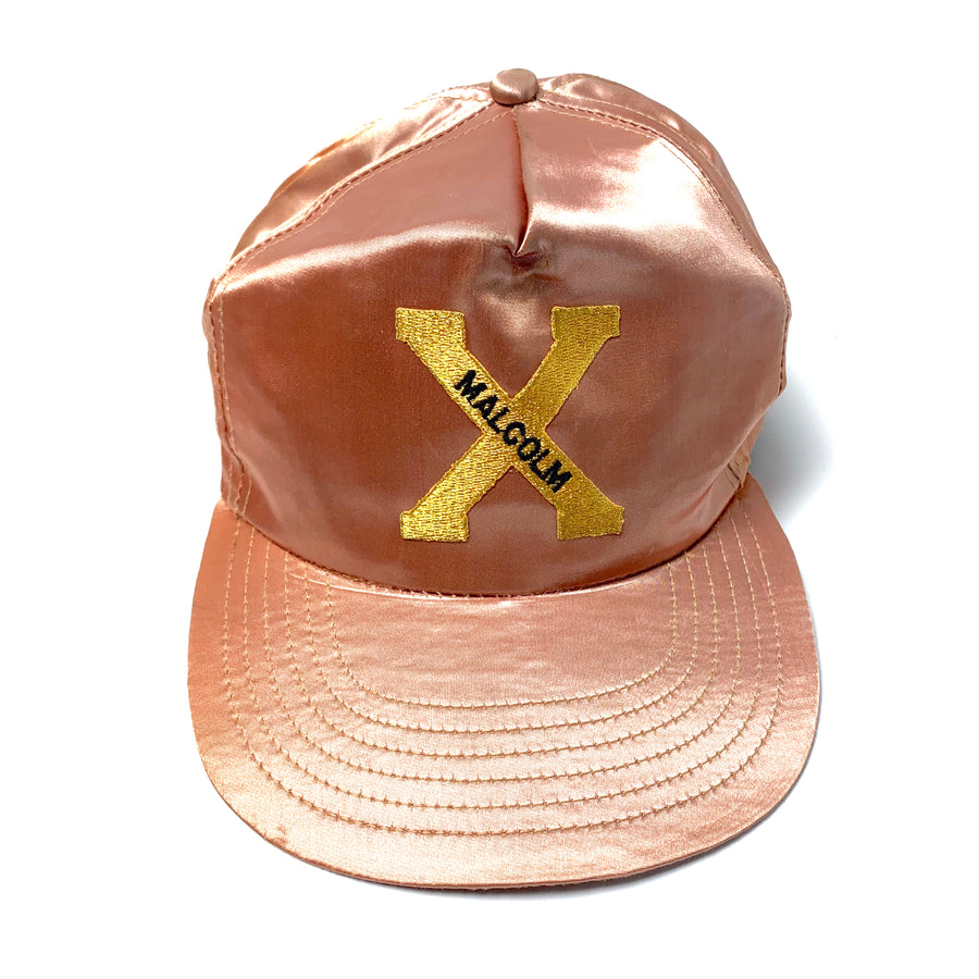 80's Malcolm X Satin Snapback Cap
