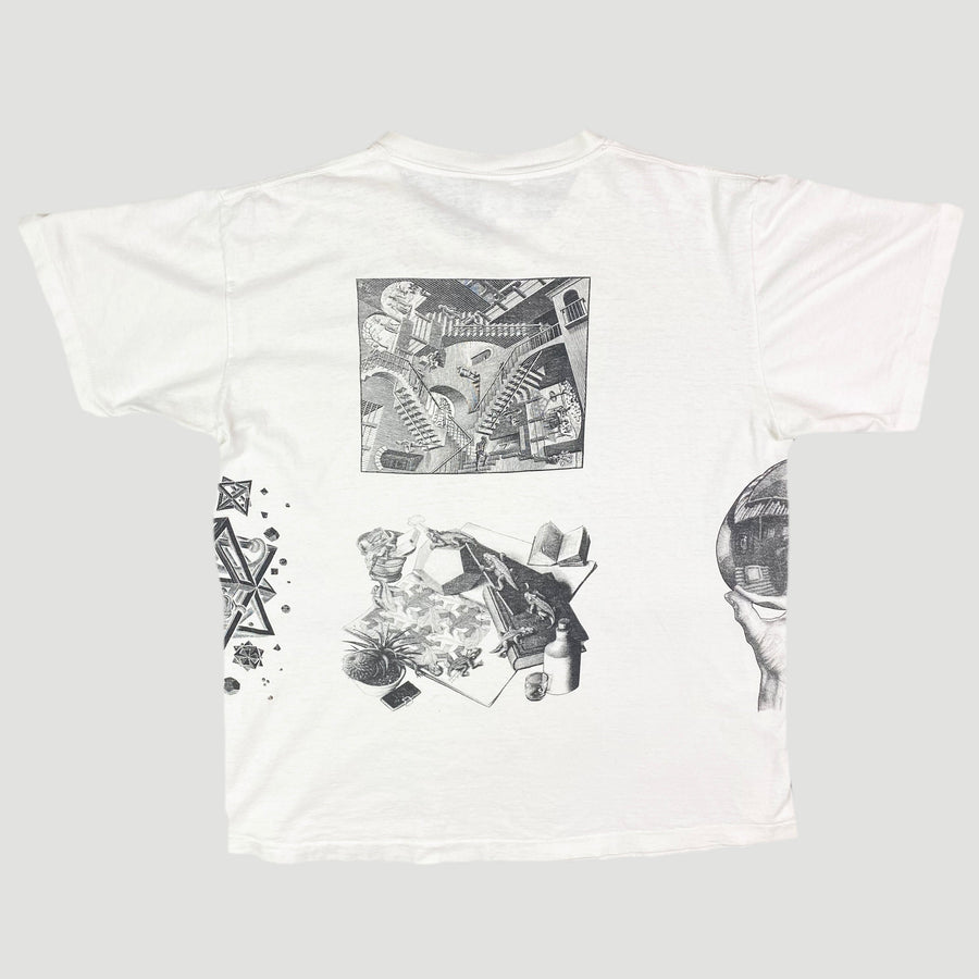 1990 M.C. Escher All Over Print T-Shirt