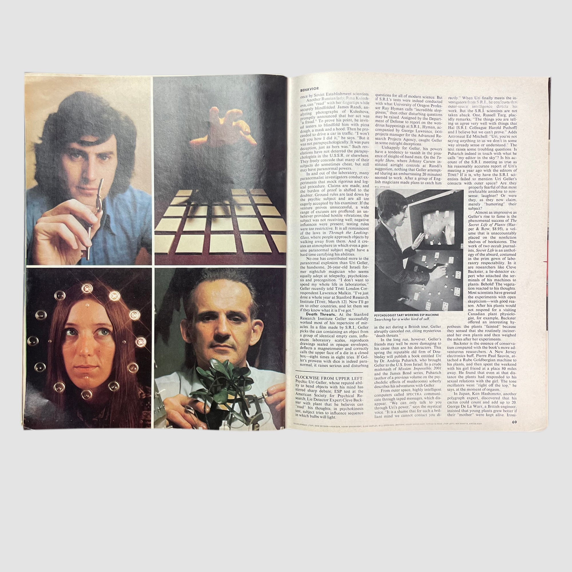 1974 TIME Magazine The Psychics