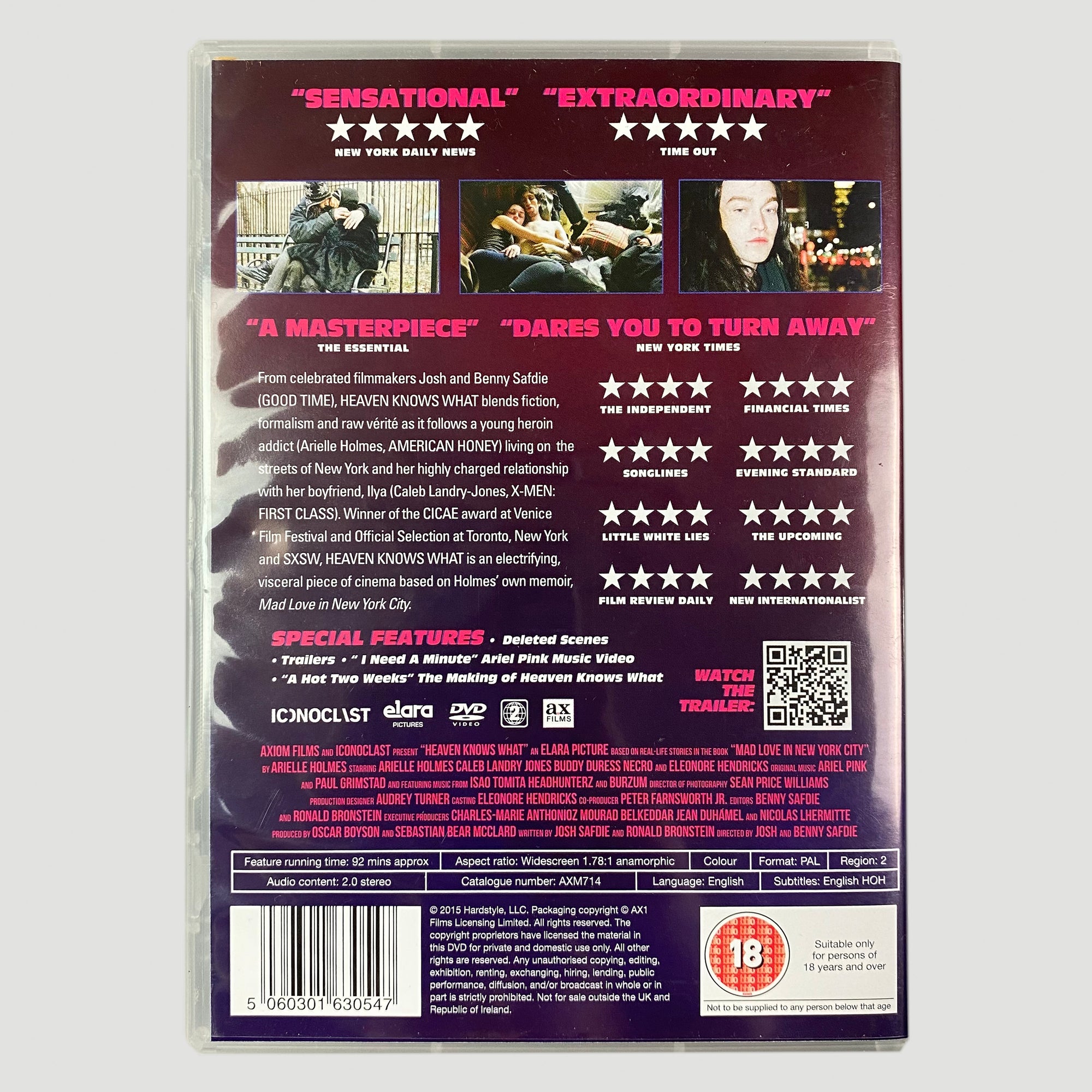 2014 Heaven Knows What DVD