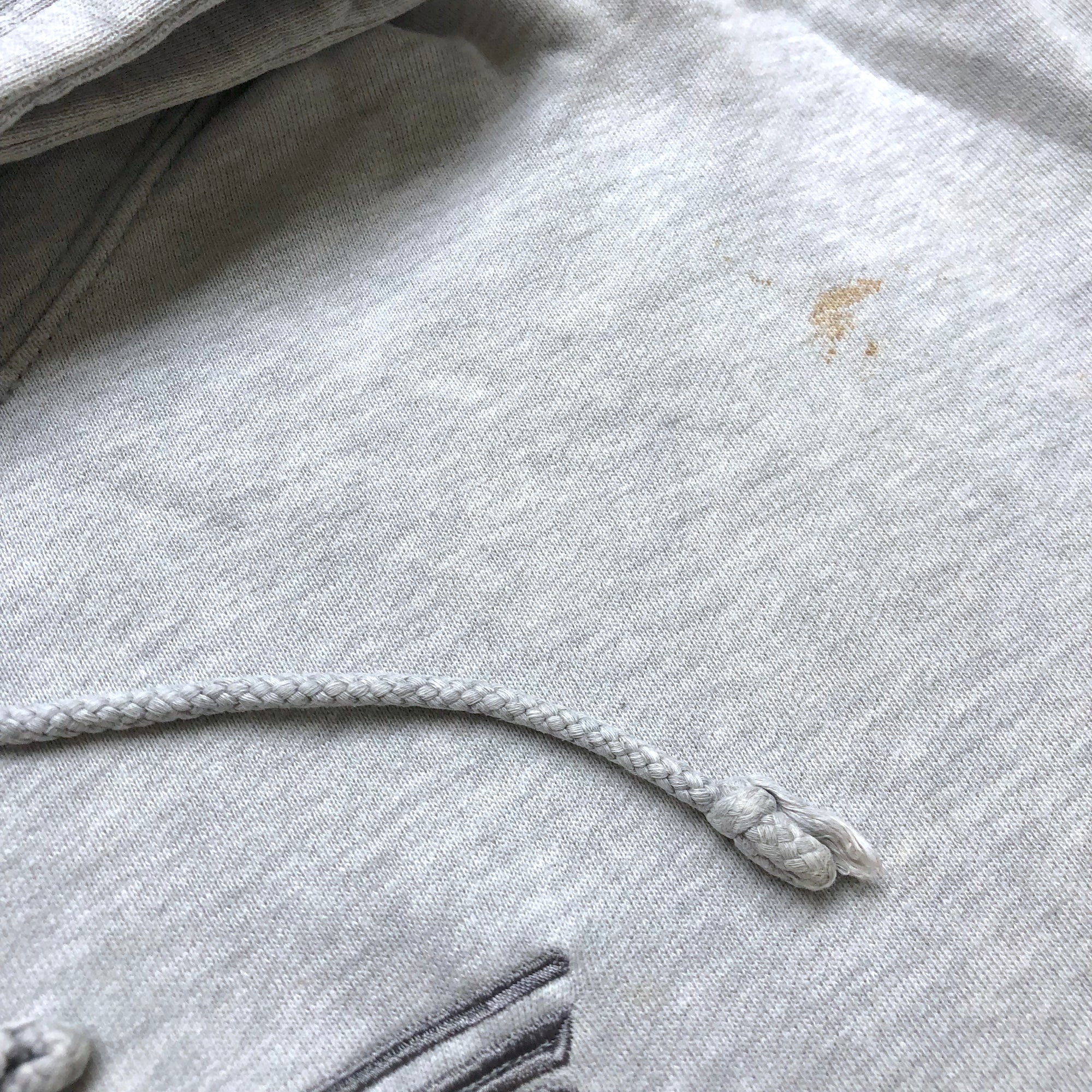 90's Vans Embroidered Logo Grey Hoodie