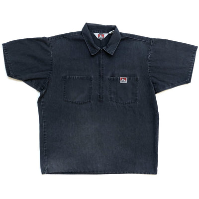 90's Ben Davis Half Zip Grey Work Shirt
