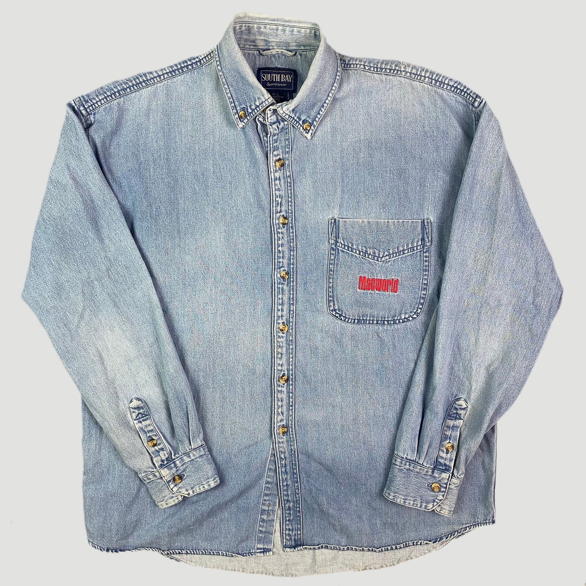90's Apple Macworld Denim Shirt