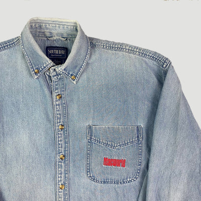 90's Apple Macworld Denim Shirt