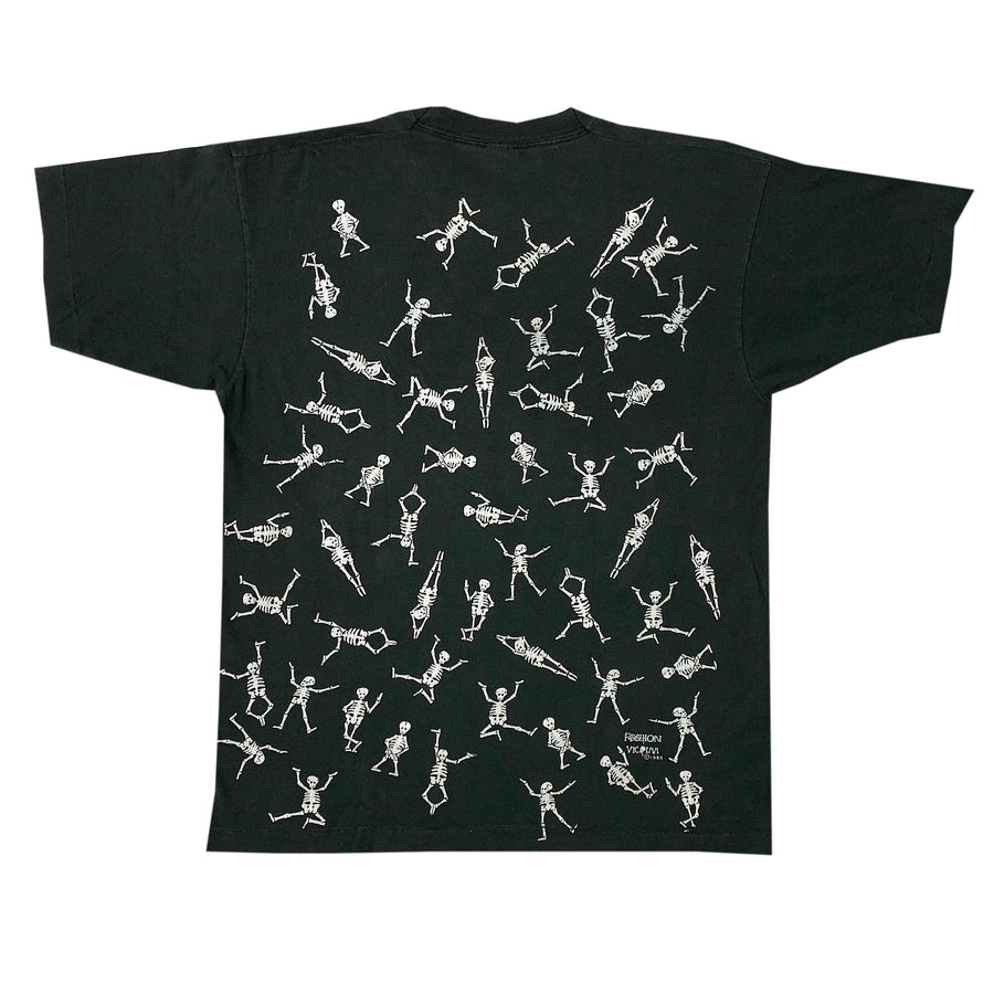 1988 Fashion Victim Skeleton All Over T-Shirt