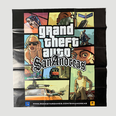 00's Grand Theft Auto Vice City + San Andreas Posters (Set of 2)