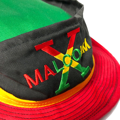 90's Malcolm X Tri-Colour Bucket Hat