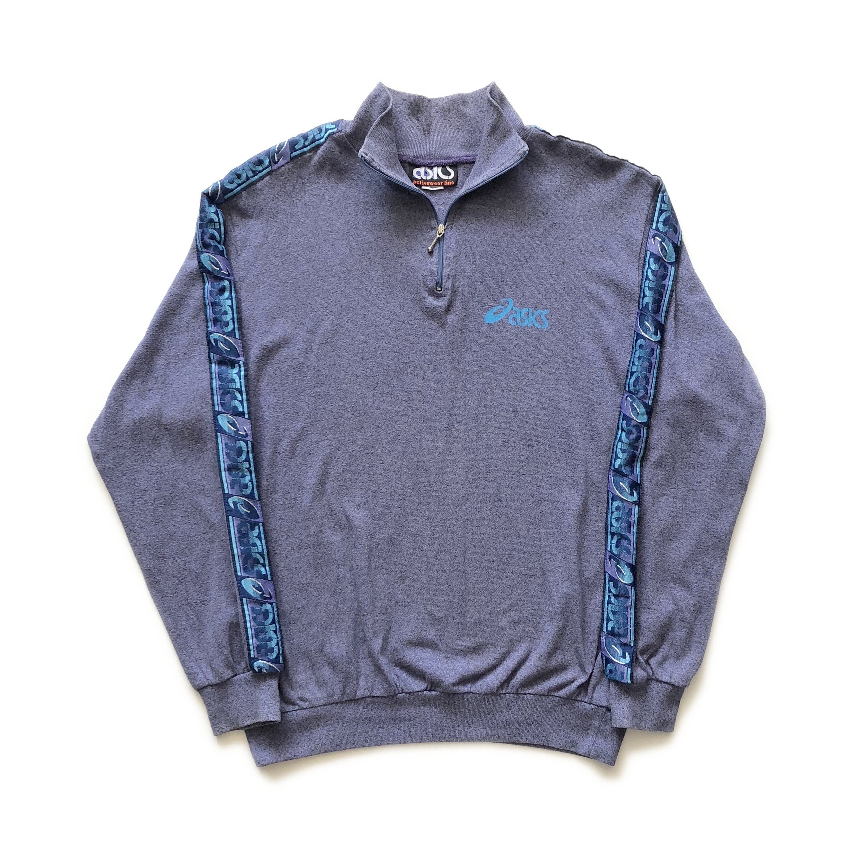 Vintage Asics 80s 90s Nylon M/L Windbreaker Track Run Retro