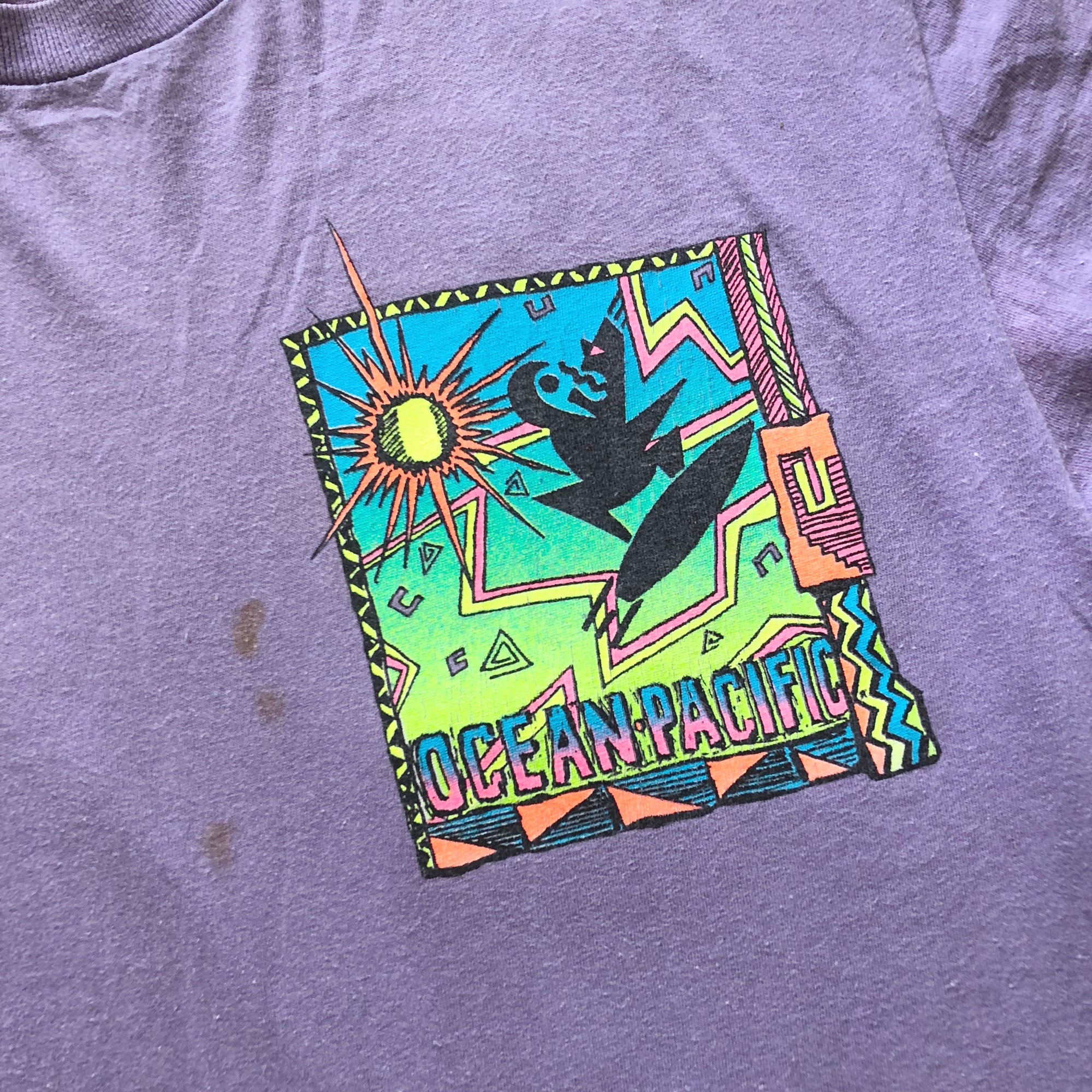 1990 Ocean Pacific Tribal Surf T-Shirt
