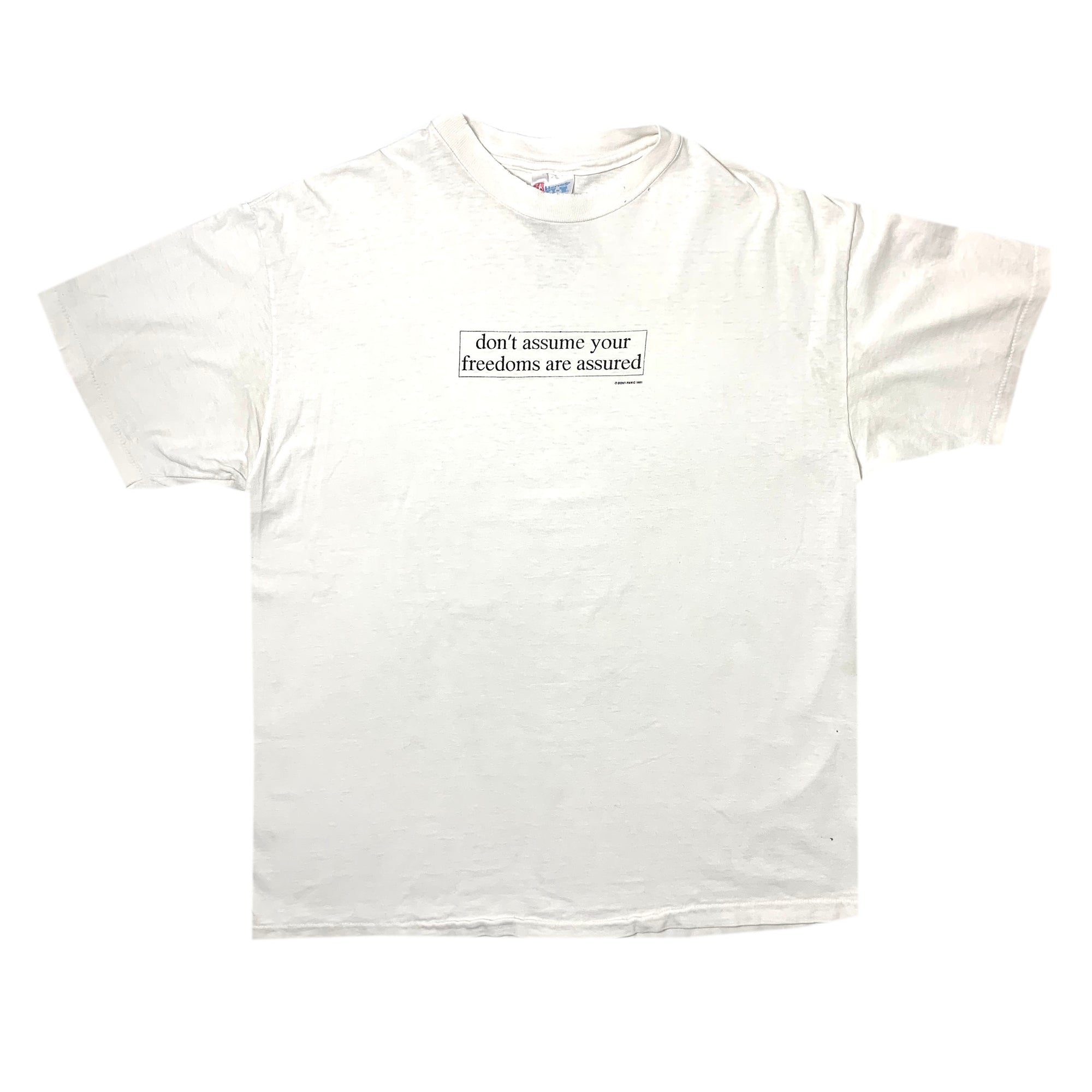 1991 Dont Panic Dont Assume T-Shirt