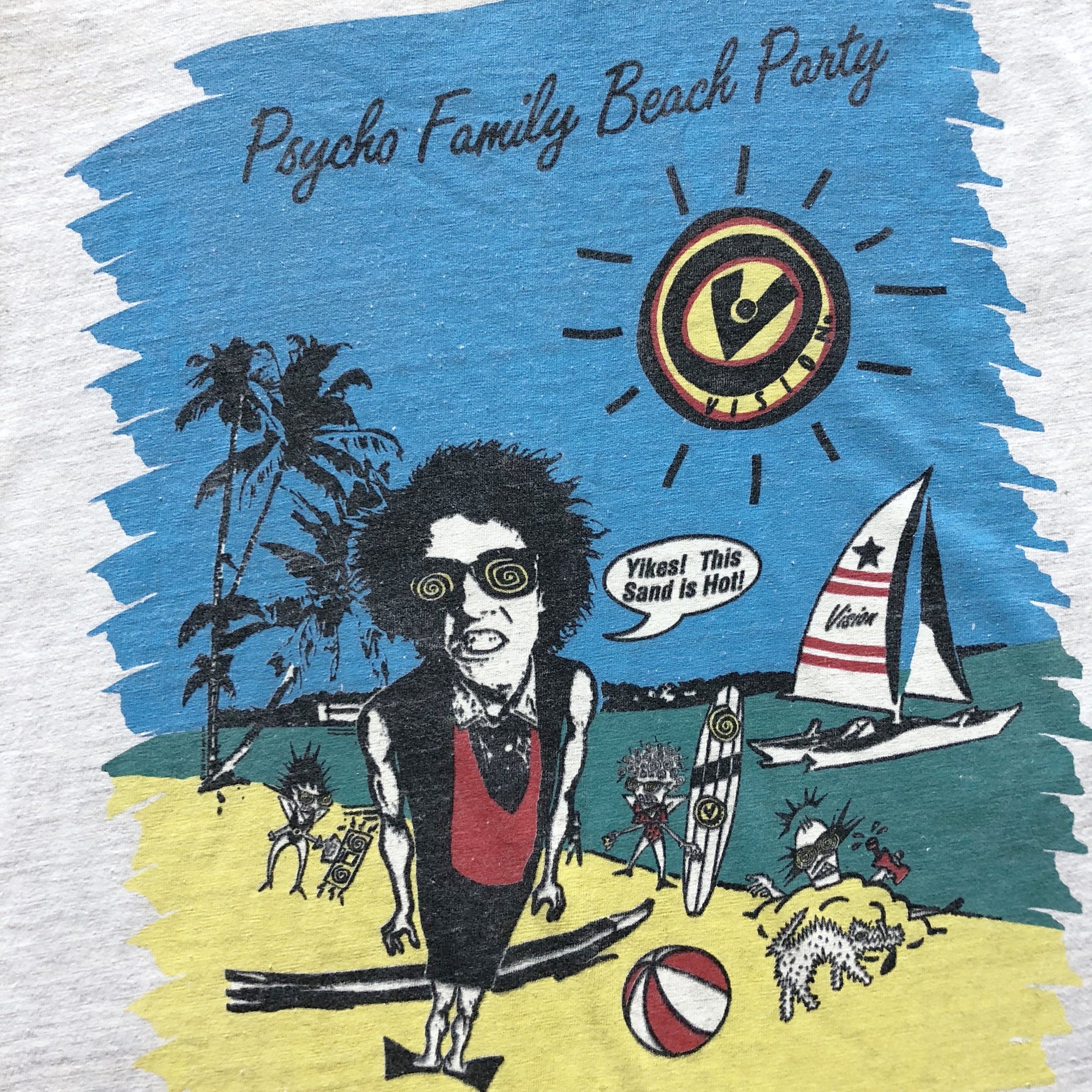 1986 Vision Street Wear Beach Party T-Shirt