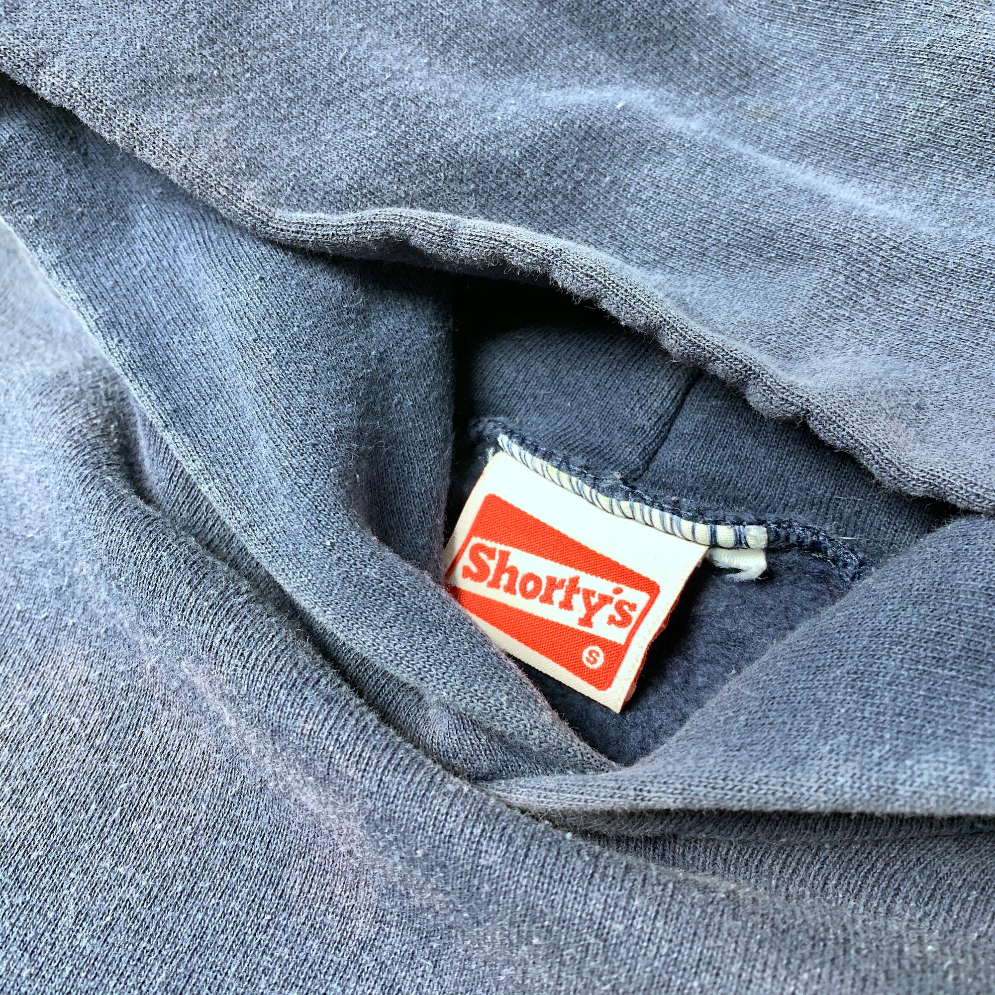 90's Shorty's 'S' Sleeve Navy Hoodie