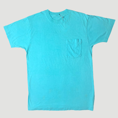 90's Basic Turquoise Pocket T-Shirt