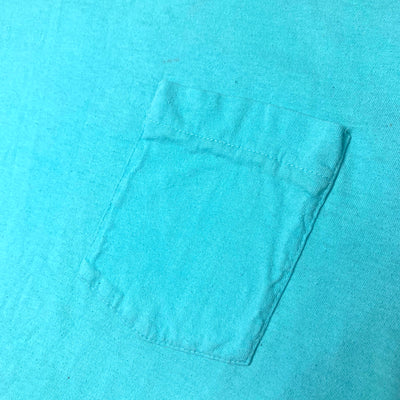 90's Basic Turquoise Pocket T-Shirt