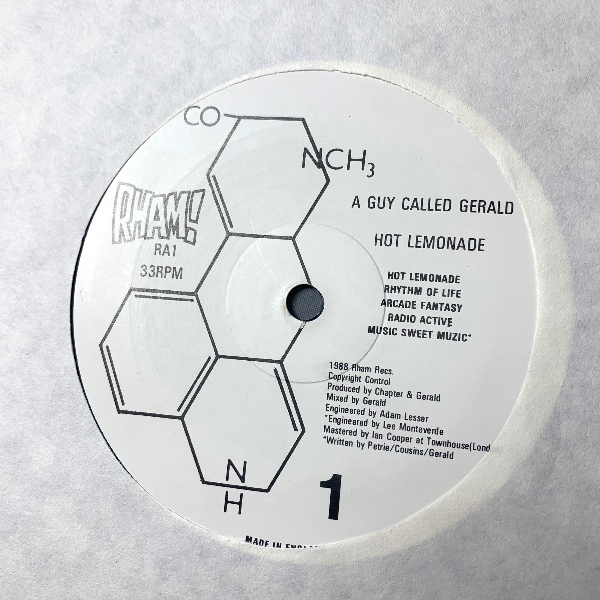 1989 A Guy Called Gerald 'Hot Lemonade' LP