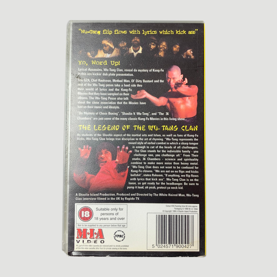 1998 Wu Tang Clan 'Da Mystery of Kung Fu' VHS