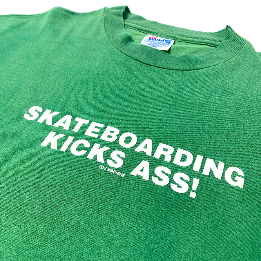 90's Toy Machine Skateboarding Kicks Ass T-Shirt