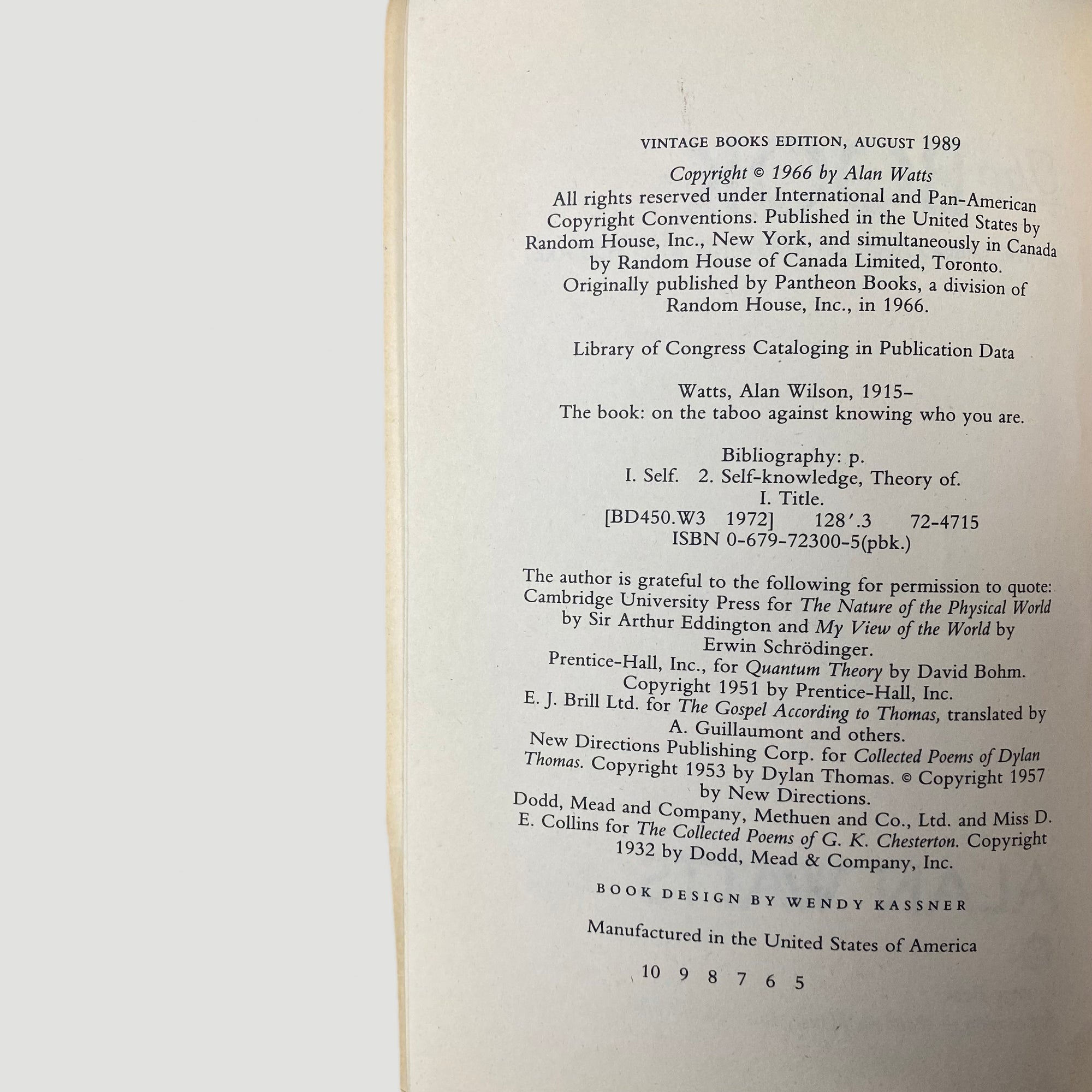 90's Alan Watts 'The Book