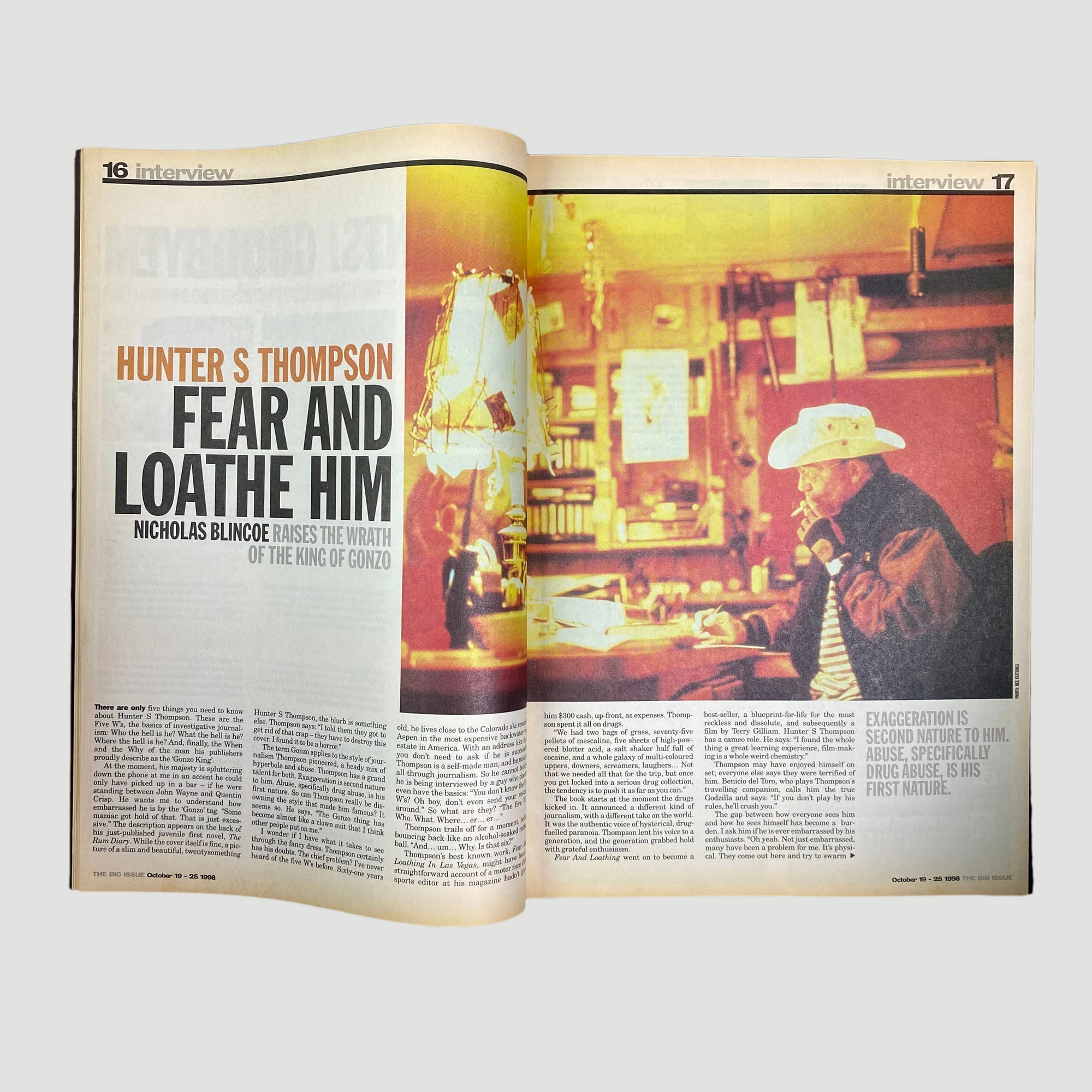 1998 The Big Issue Hunter S. Thompson
