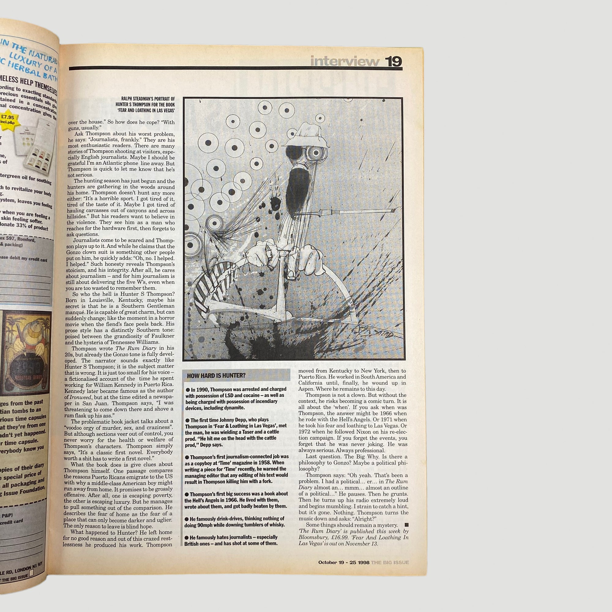 1998 The Big Issue Hunter S. Thompson