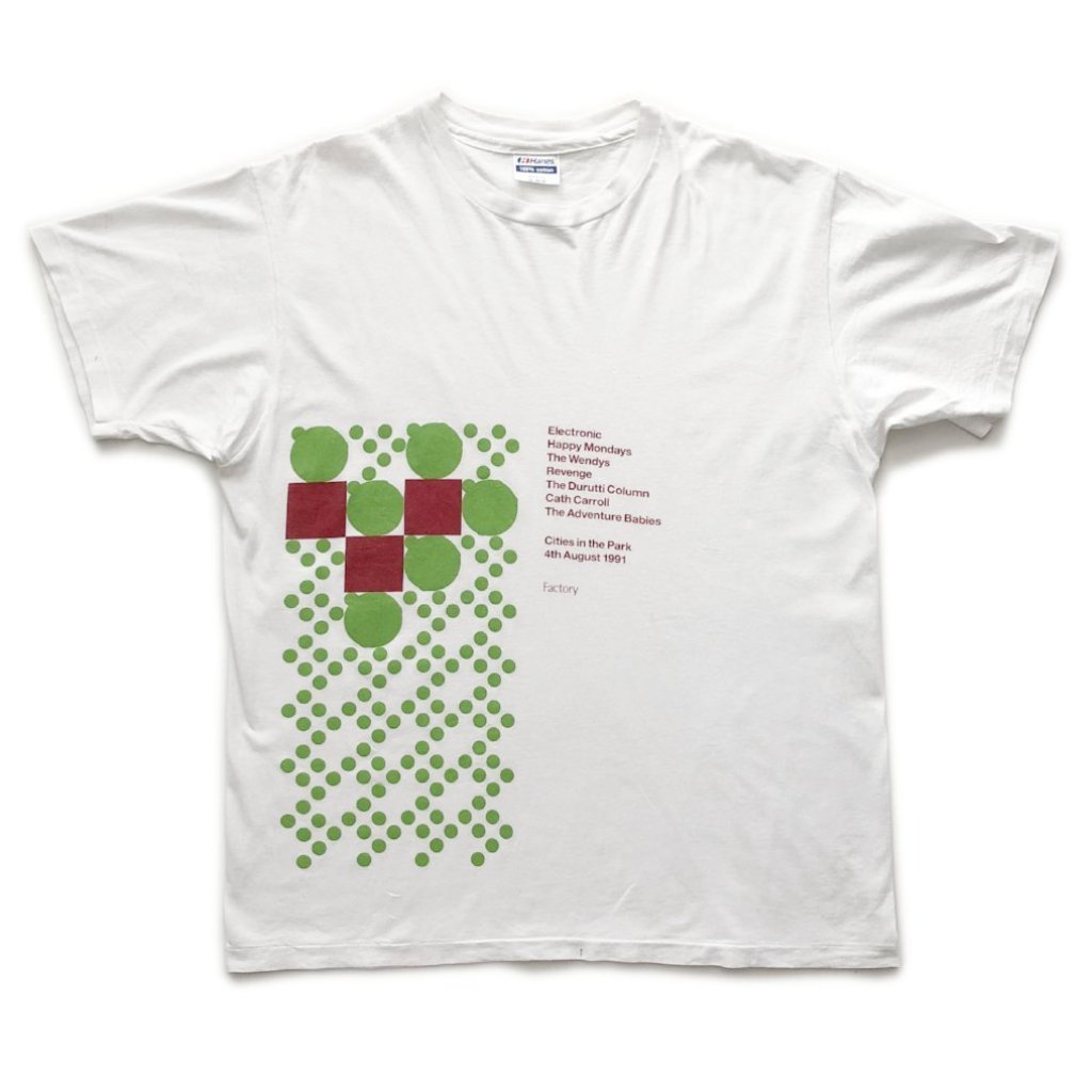 1991 Factory Records 'Cities in the Park' T-SHIRT