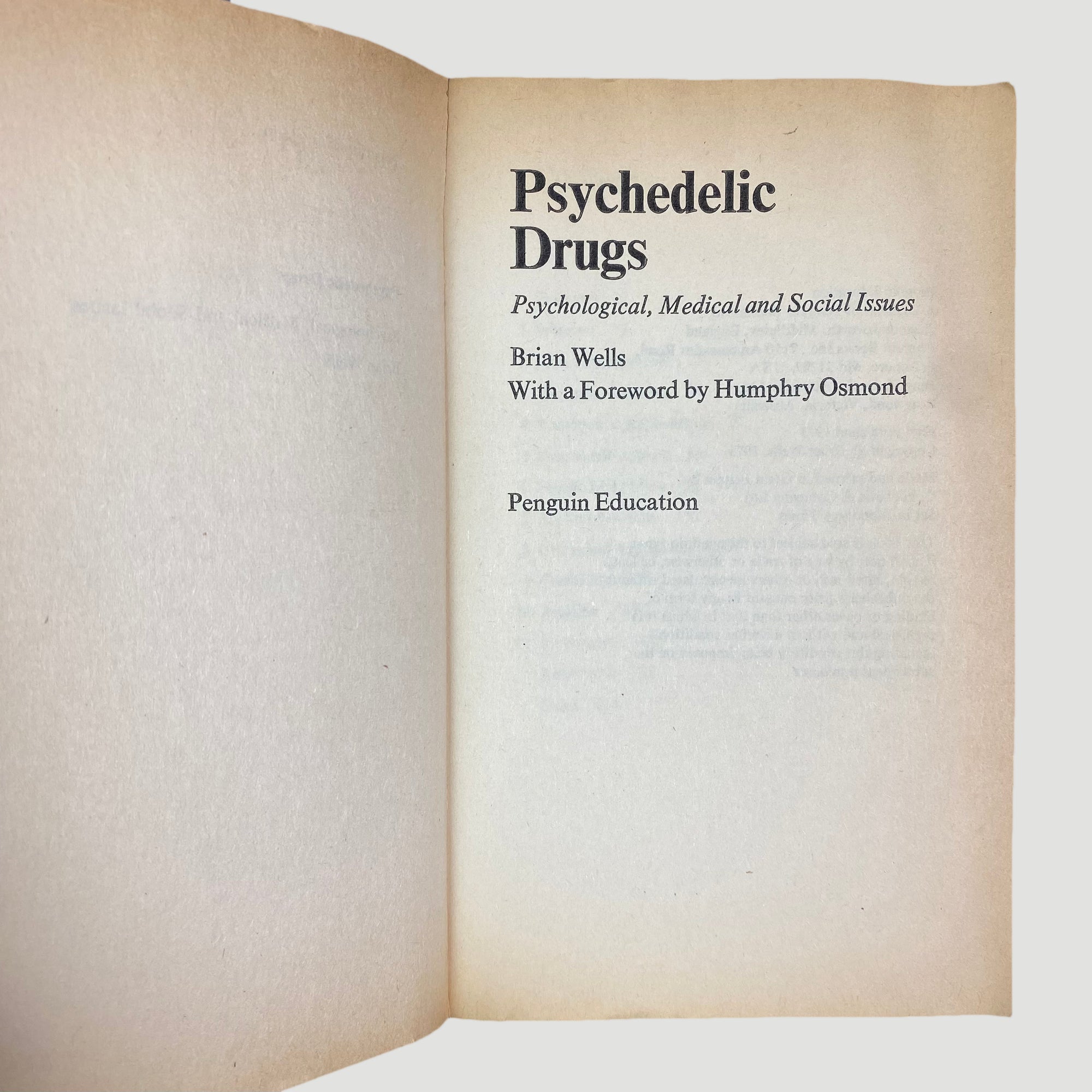 70's Psychedelic Drugs: Psychological Medical & Social Issues