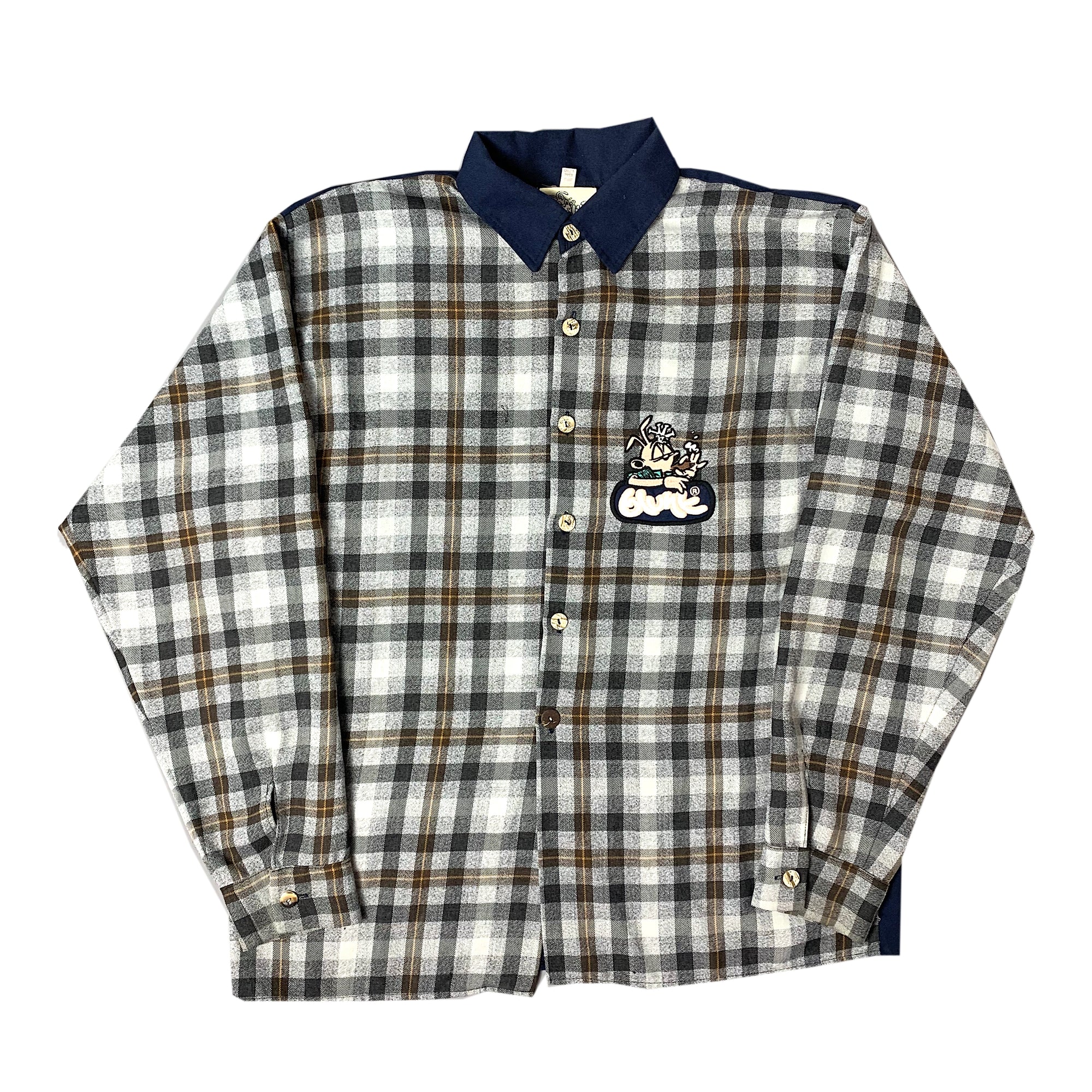 Late 90's Blunt button up plaid Shirt