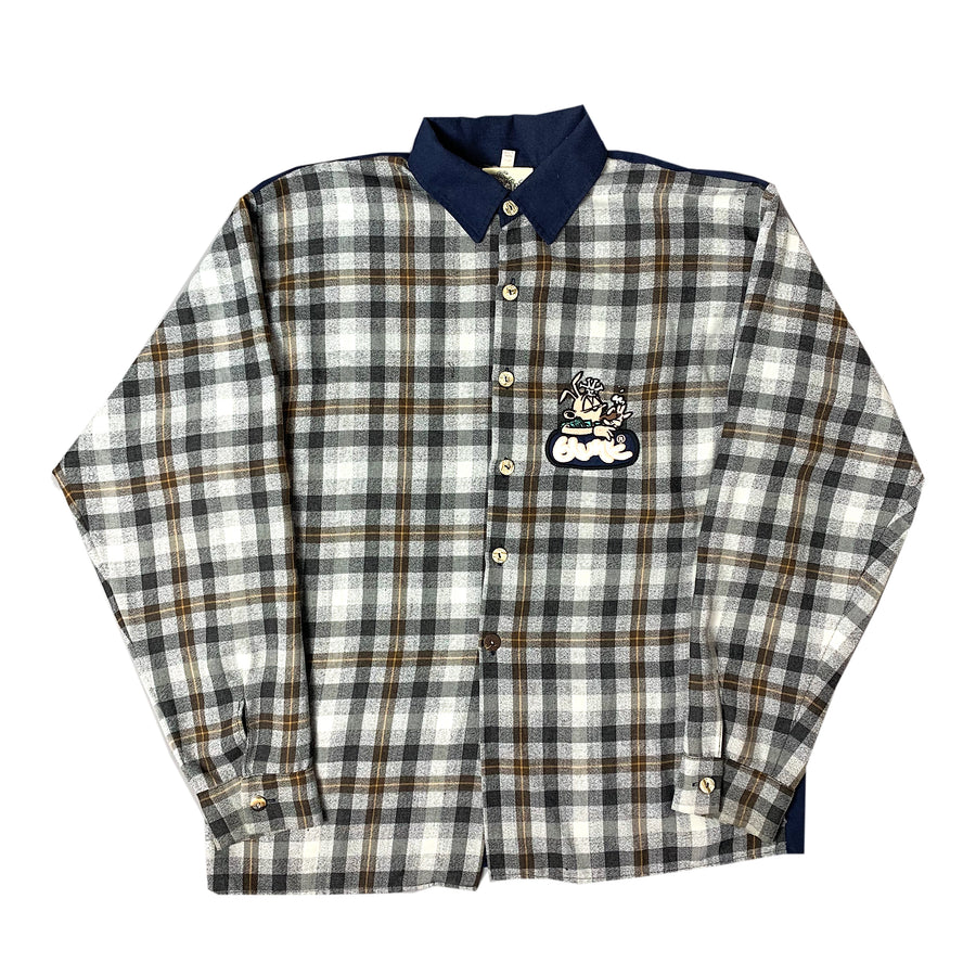 Late 90's Blunt button up plaid Shirt