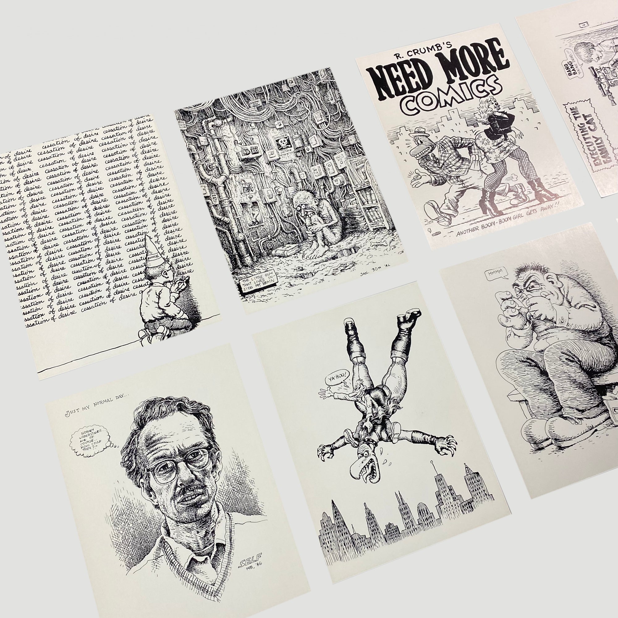 1973 Robert Crumb Postcard Set (10 Cards)