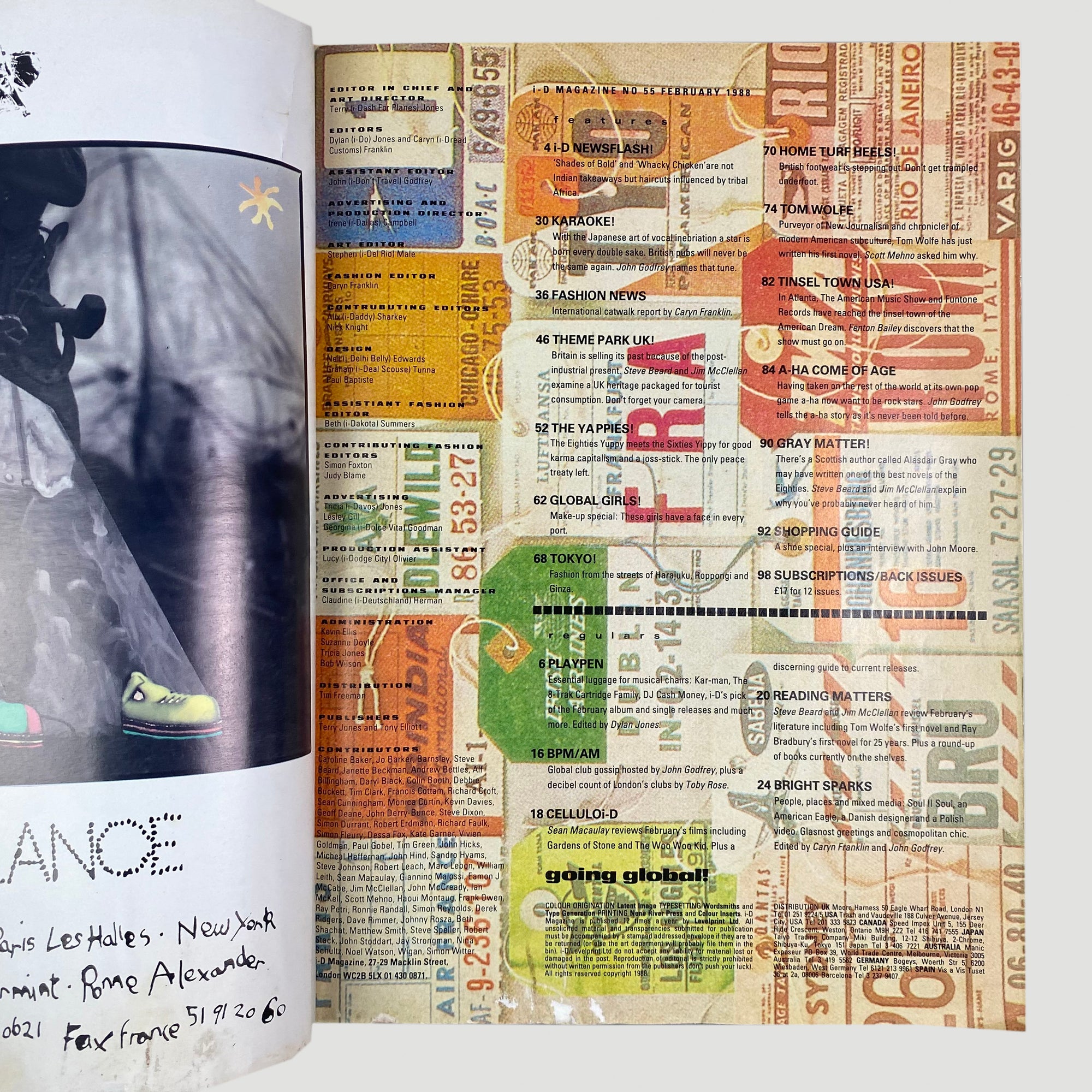 1988 i-D magazine Going Global