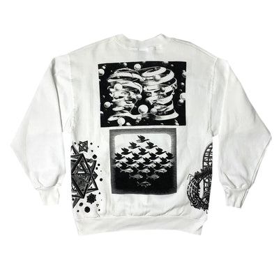 1990 M.C. Escher All Over Print Sweatshirt