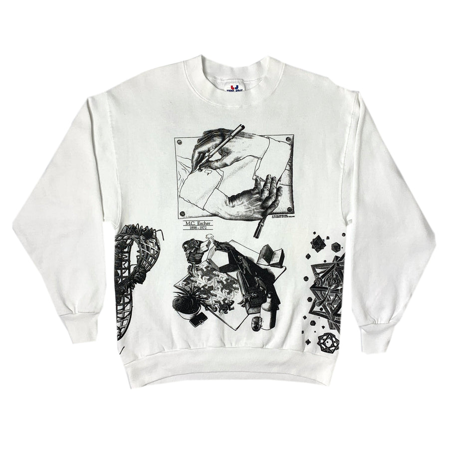 1990 M.C. Escher All Over Print Sweatshirt