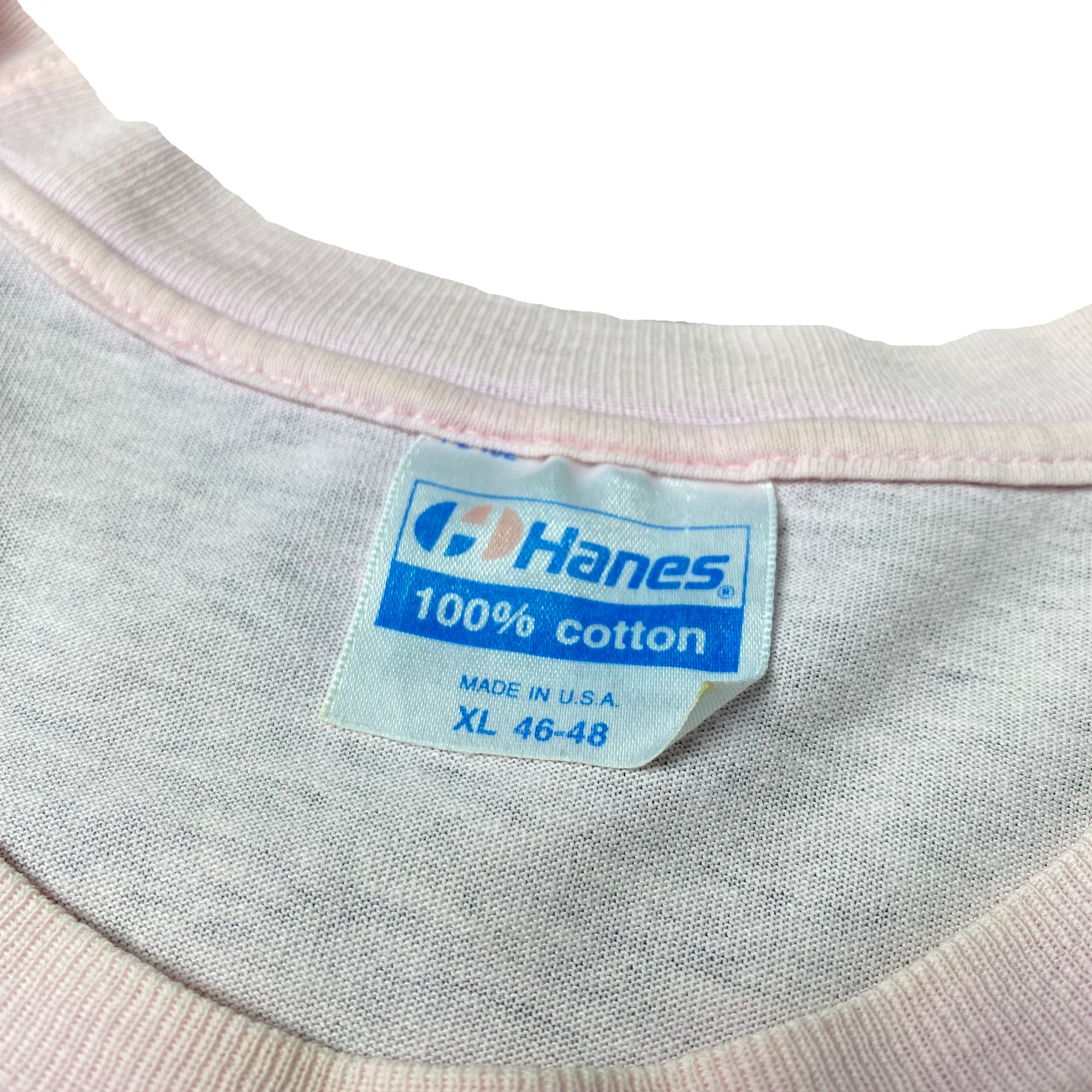 80's Hanes Basic Pale Pink T-Shirt