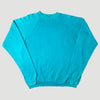 Late 80's Fruit Of The Loom Basic Turquoise Sweatshirt