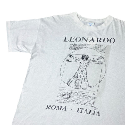 80's Leonardo da Vinci 'Vitruvian Man' T-Shirt