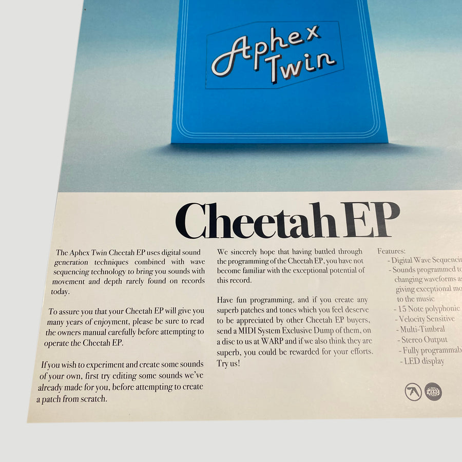 2014 Aphex Twin Cheetah EP Poster