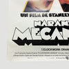 1972 Clockwork Orange Spanish Poster