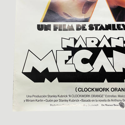 1972 Clockwork Orange Spanish Poster