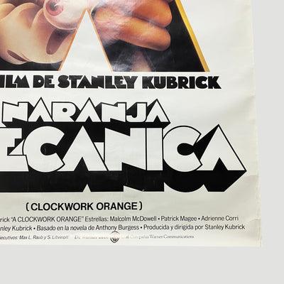 1972 Clockwork Orange Spanish Poster