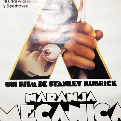 1972 Clockwork Orange Spanish Poster