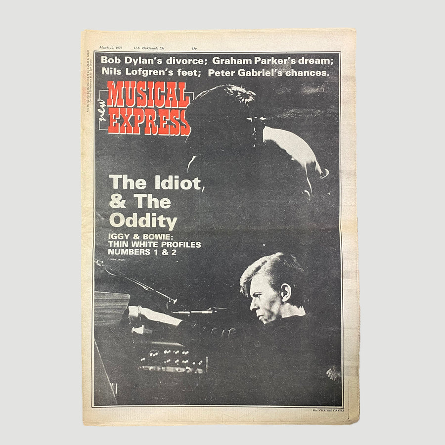 1977 NME David Bowie & Iggy Pop Cover