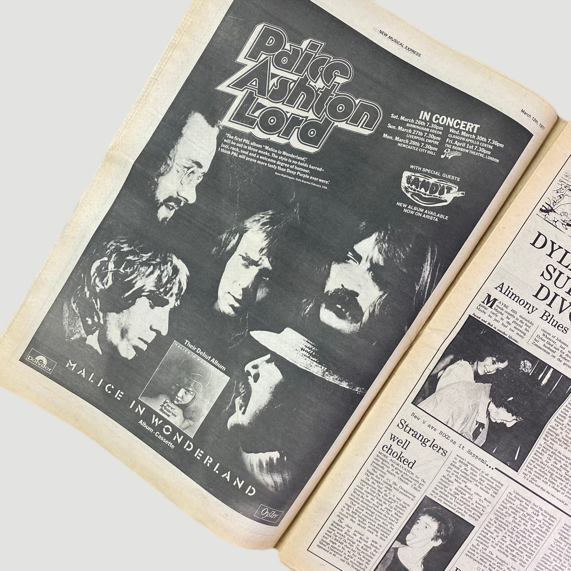 1977 NME David Bowie & Iggy Pop Cover