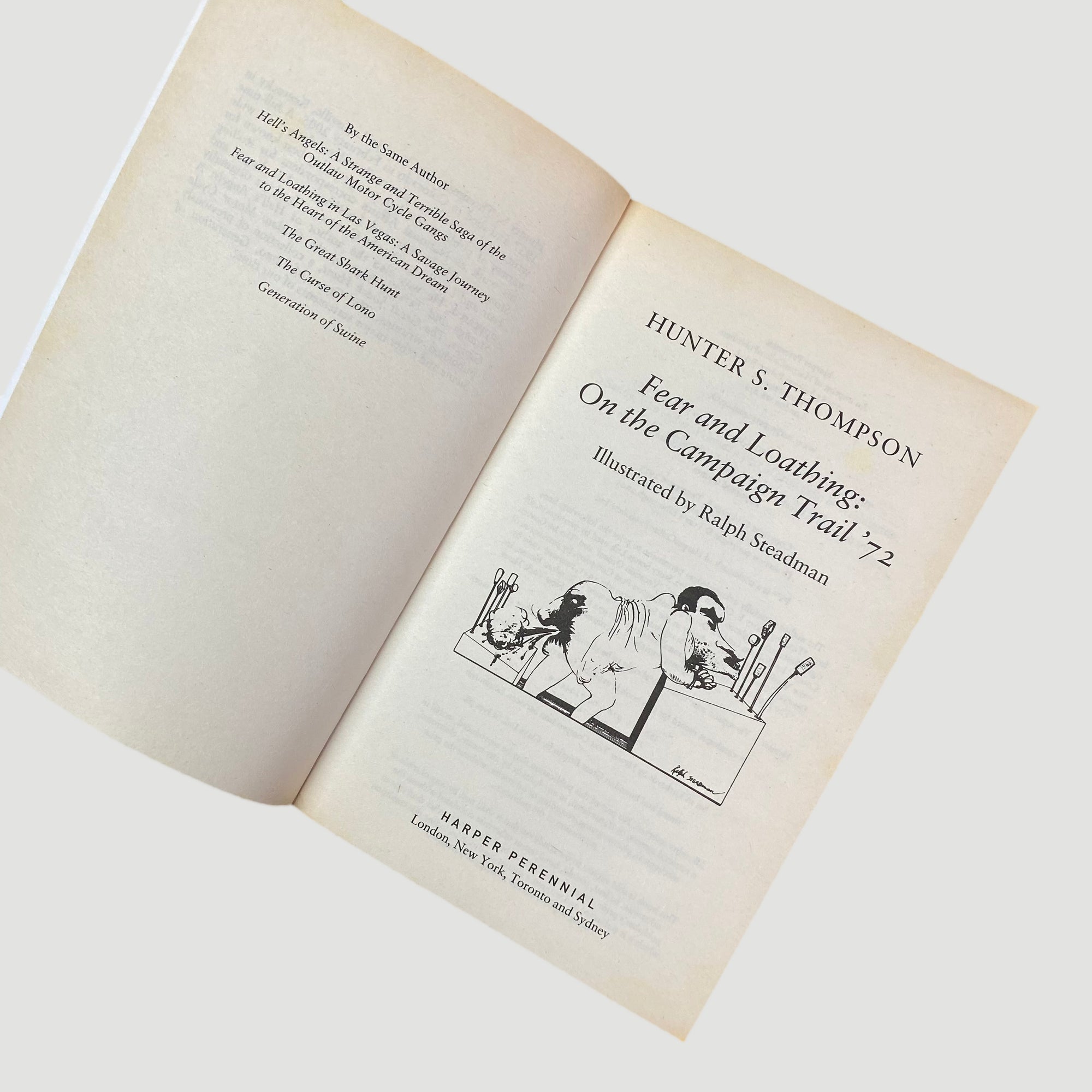 00's Hunter S. Thompson Fear & Loathing Double Book Set