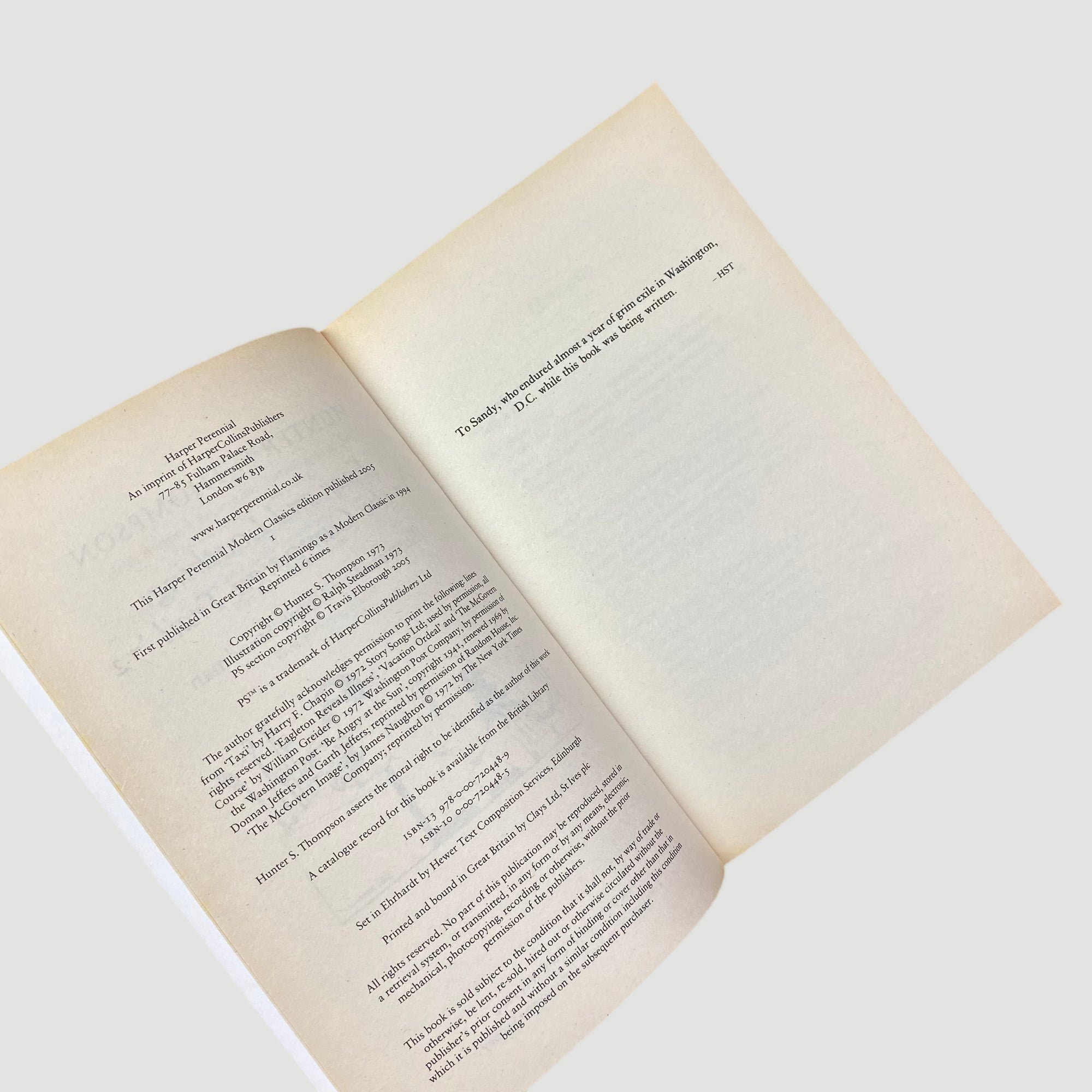 00's Hunter S. Thompson Fear & Loathing Double Book Set