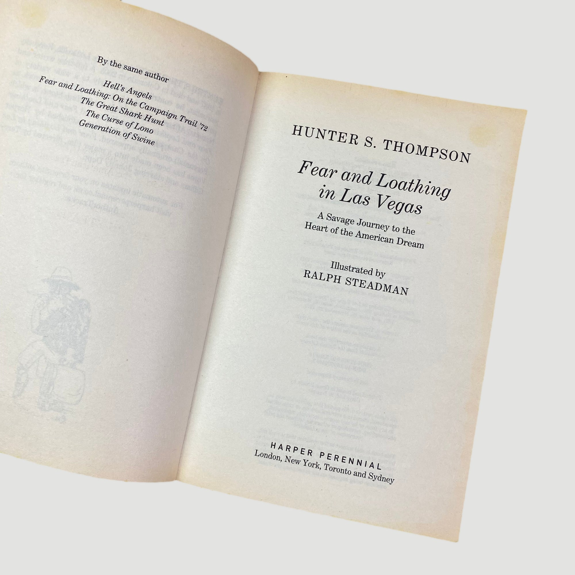 00's Hunter S. Thompson Fear & Loathing Double Book Set