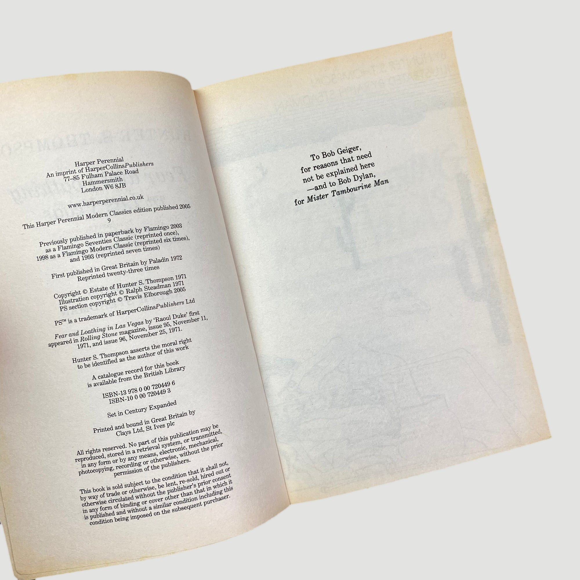 00's Hunter S. Thompson Fear & Loathing Double Book Set